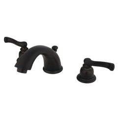 Widespread Bathroom Faucet, Royale, Two-Handle with Pop-Up Drain in Oil Rubbed Bronze