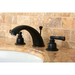 Widespread Bathroom Faucet, Royale, Two-Handle with Pop-Up Drain in Oil Rubbed Bronze