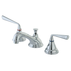 Widespread Bathroom Faucet, Silver Sage, Two-Handle 3-Hole in Polished Chrome