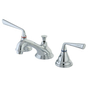 Widespread Bathroom Faucet, Silver Sage, Two-Handle 3-Hole in Polished Chrome