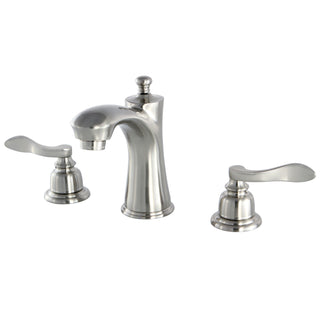 Widespread Bathroom Faucet, Tulare, Two-Handle in Brushed Nickel
