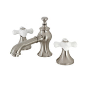 Widespread Bathroom Faucet, Tulare, Two-Handle in Brushed Nickel