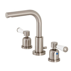 Widespread Bathroom Faucet, Tulare, Two-Handle in Brushed Nickel