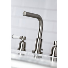 Widespread Bathroom Faucet, Tulare, Two-Handle in Brushed Nickel