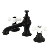 Widespread Bathroom Faucet, Tulare, Two-Handle in Matte Black