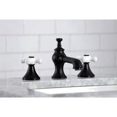 Widespread Bathroom Faucet, Tulare, Two-Handle in Matte Black