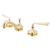 Widespread Bathroom Faucet, Tulare, Two-Handle in Polished Brass