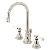 Widespread Bathroom Faucet, Tulare, Two-Handle in Polished Nickel