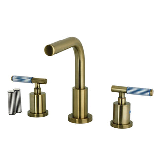 Widespread Bathroom Faucet, Verona, with Brass Pop-Up in Antique Brass