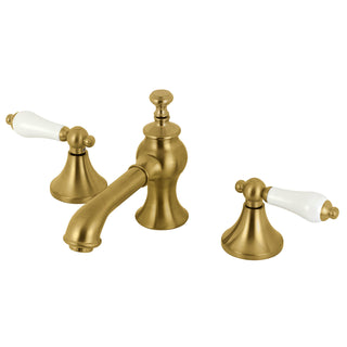 Widespread Bathroom Faucet, Vintage, Two-Handle, 3-Hole, Brass Pop-Up Drain