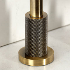 Widespread Kitchen Faucet, Convergent, Double Handle with Side Spray in Antique Brass