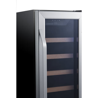 Wine Refrigerator, Built-In, Single Zone, 18 Bottle, Stainless Steel
