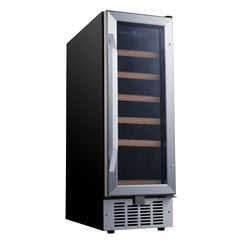 Wine Refrigerator, Built-In, Single Zone, 18 Bottle, Stainless Steel