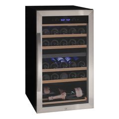 Wine Refrigerator, Cascina Series, 28 Bottle, Dual Zone, Freestanding, Stainless Steel