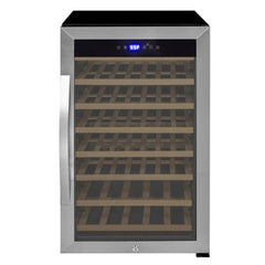 Wine Refrigerator, Cascina Series, 50 Bottle, Single Zone, Freestanding, Stainless Steel