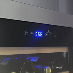 Wine Refrigerator, Cascina Series, 50 Bottle, Single Zone, Freestanding, Stainless Steel