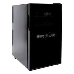 Wine Refrigerator, Dual Zone, 18 Bottle, Thermoelectric, Black
