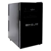 Wine Refrigerator, Dual Zone, 18 Bottle, Thermoelectric, Black