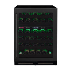 Wine Refrigerator, Reserva Series, 50 Bottle, Dual Zone, Black Stainless Steel