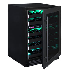 Wine Refrigerator, Reserva Series, 50 Bottle, Dual Zone, Black Stainless Steel