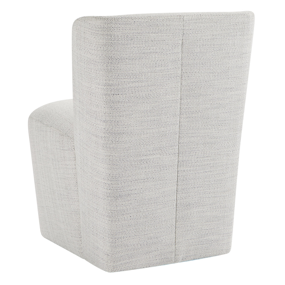 Wingback Side Chair with Upholstered Back and Caster Wheels