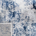 Pile close up | the abstract pattern up close with a folded edge showing the woven backing