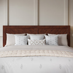 Wood Panel Headboard, King Size in Walnut