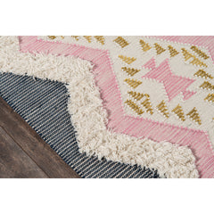 Wool Area Rug in Geometric Pattern, 7'6" x 9'6"