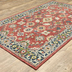 Wool Hand Woven Oriental Area Rug, 8 x 10 ft with Cotton Backing