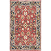 Wool Hand Woven Oriental Area Rug, 8 x 10 ft with Cotton Backing