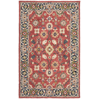 Wool Hand Woven Oriental Area Rug, 8 x 10 ft with Cotton Backing