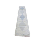 Wool Runner Rug, 2 ft 7 in x 12 ft 4 in, Ivory
