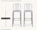 Dimensions | seat height 30.25 inches floor to seat, bar height