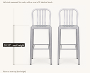 Dimensions | seat height 30.25 inches floor to seat, bar height
