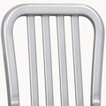 Detail | close-up of the five-slat backrest and curved top rail