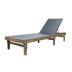 Angle | Three-quarter view of the Wulfern Anokoufonisi Mesh Chaise Lounge Set