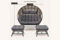 Overall dimensions | Full chair view with 57.1-inch width and 56.3-inch height callouts