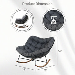 Detail | The Wulfern Antimilos Cushioned Rocking Chairs, Set of 2