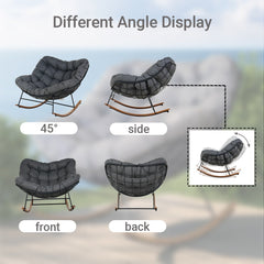 Detail | The Wulfern Antimilos Cushioned Rocking Chairs, Set of 2
