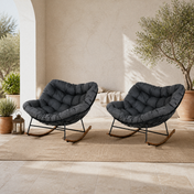 Wulfern Antimilos Cushioned Rocking Chairs, Set of 2
