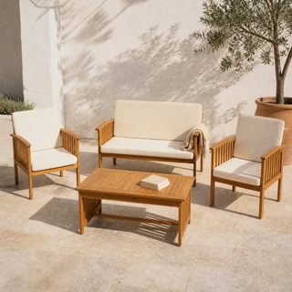 Wulfern Antiparos 4-Piece Conversation Set