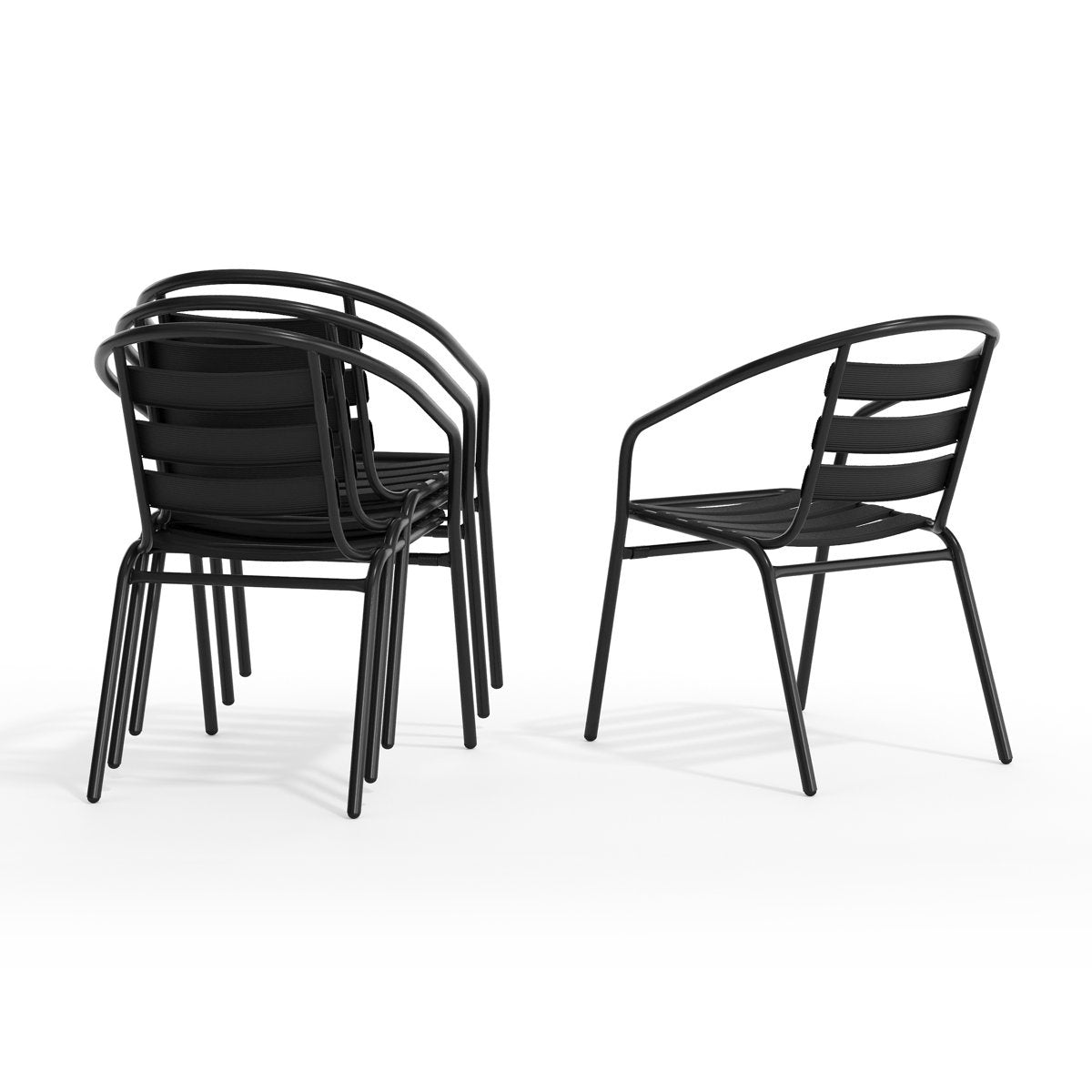 Wulfern Anydros Stacking Patio Chairs Set of 4