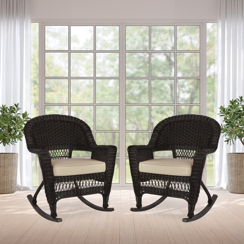Wulfern Arkesini Wicker Rocking Chair