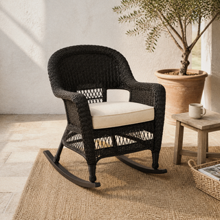 Wulfern Arkesini Wicker Rocking Chair