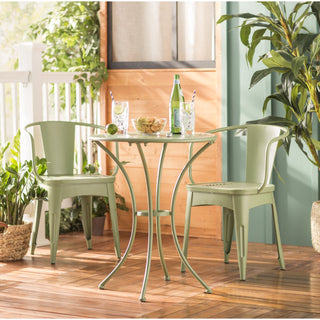 Wulfern Aspronisi Iron 3 Piece Bistro Set