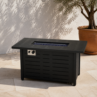 Wulfern Avelonisi Slat-Top Fire Pit Table