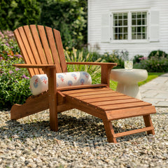 Room | The Wulfern Christiana Eucalyptus Adirondack Chair & Ottoman in a styled room