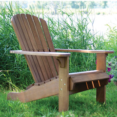 Room | The Wulfern Christiana Eucalyptus Adirondack Chair & Ottoman in a styled room
