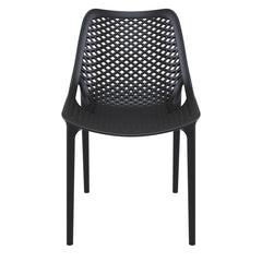 Front | Straight-on view of the Wulfern Despotiko Perforated Dining Chairs
