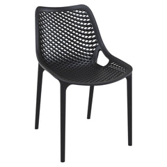 Angle | Three-quarter view of the Wulfern Despotiko Perforated Dining Chairs